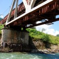 The railway bridge over the river